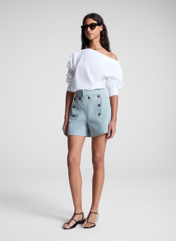 A.l.c. Lucas Short Silver Blue