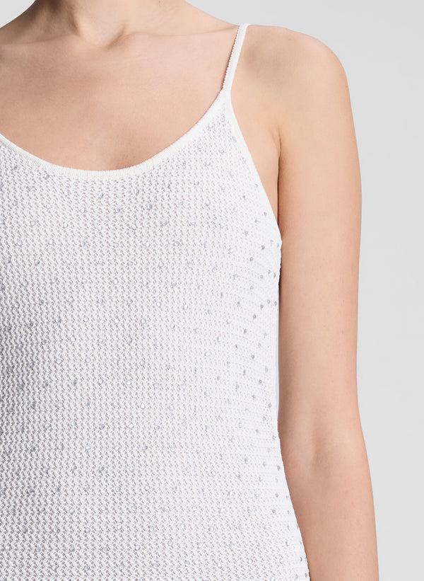 A.l.c. Lyra Embellished Knit Maxi Dress Off White