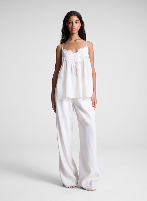 A.l.c. Macy Lace Camisole Top Cream