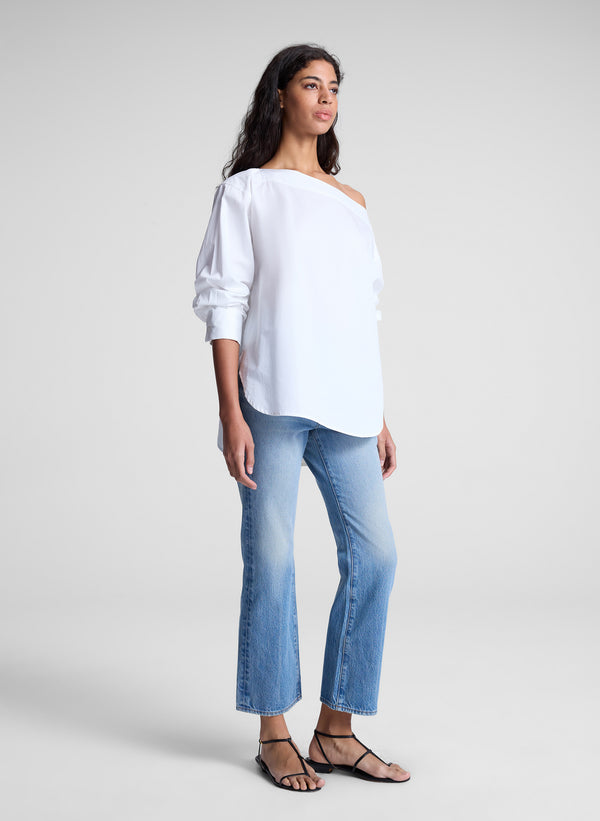 A.l.c. Mandi Cotton Off Shoulder Top White