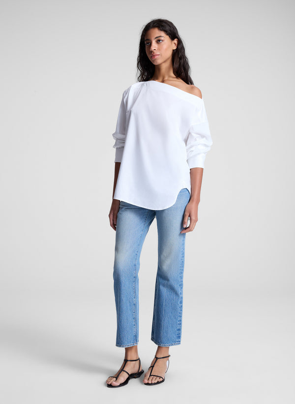 A.l.c. Mandi Cotton Off Shoulder Top White