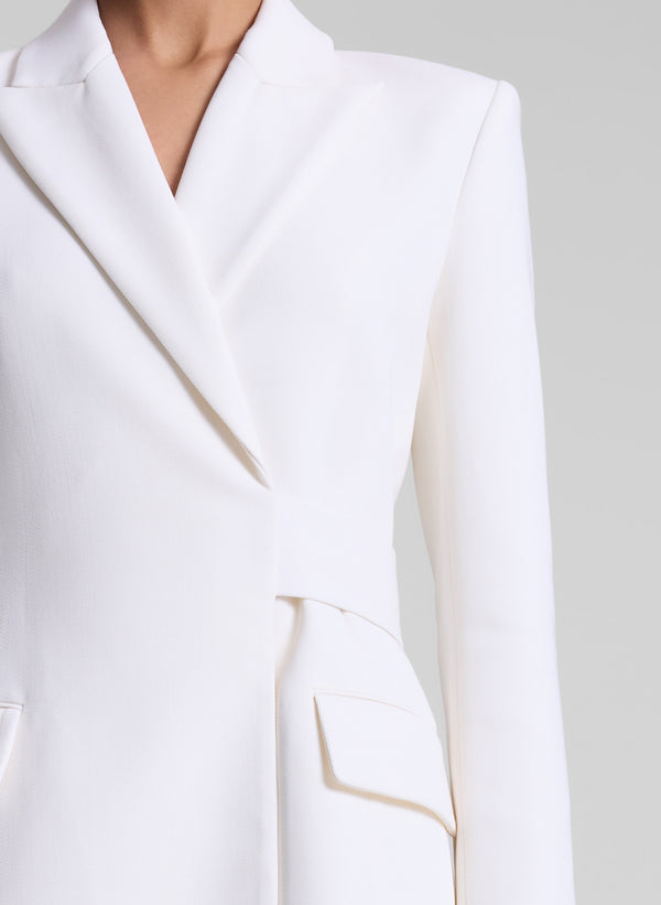A.l.c. Mara Open Back Blazer Dress Pearl
