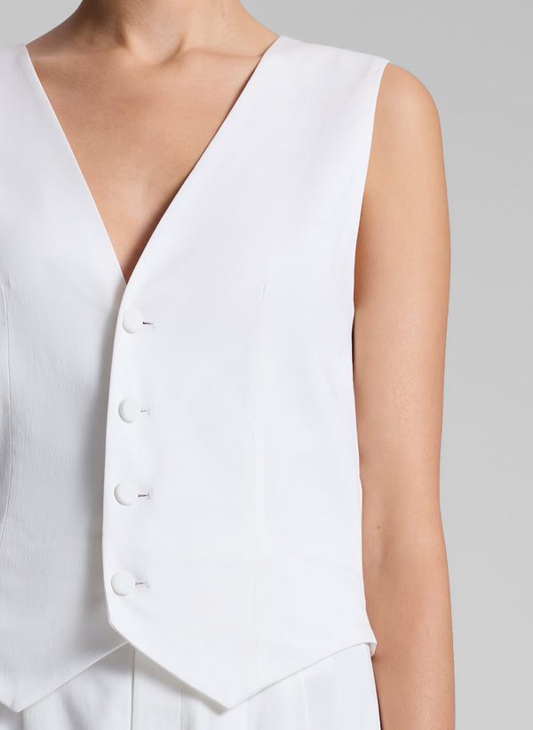 A.l.c. Maxine Soft Suiting Vest White