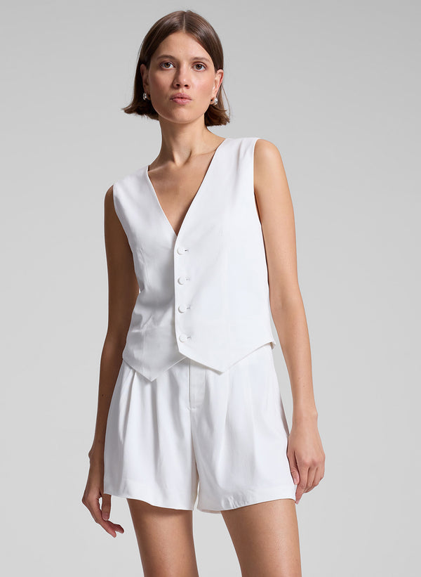 a.l.c. Maxine Soft Suiting Vest White