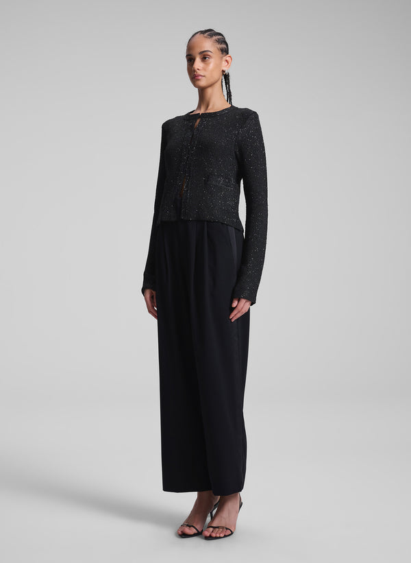 A.l.c. Meg Sequin Embellished Cardigan Black/Black