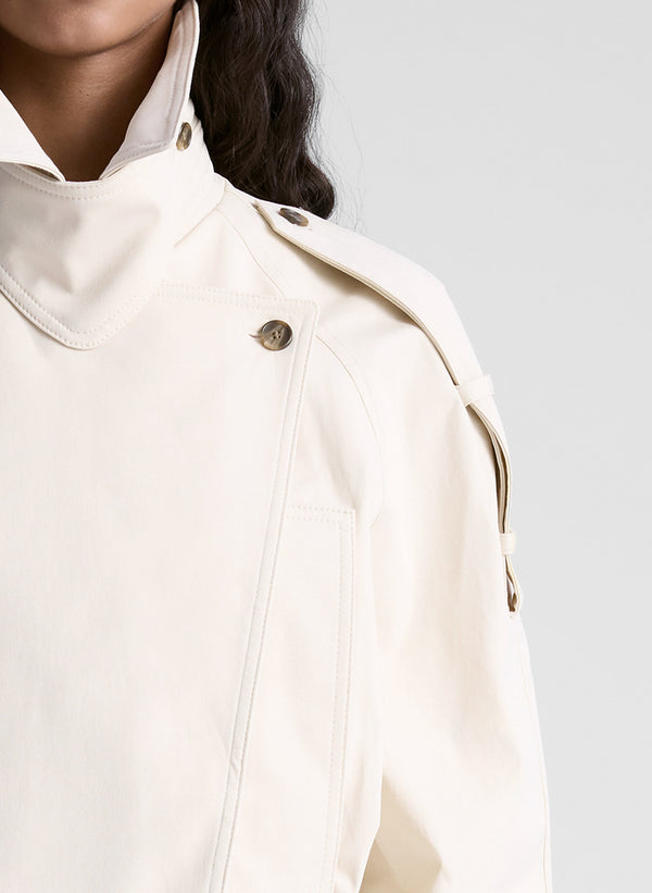 A.l.c. Miles Cropped Trench Jacket Light Limestone