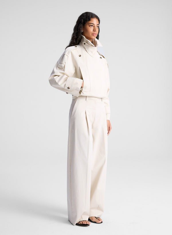 A.l.c. Miles Cropped Trench Jacket Light Limestone