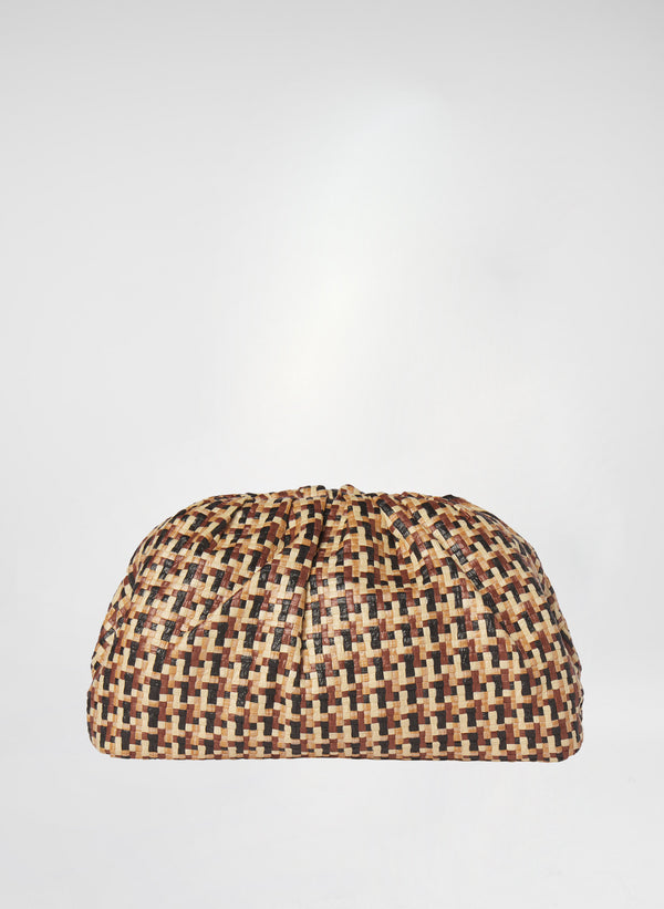 a.l.c. Milo Raffia Bag Desert Beige Check