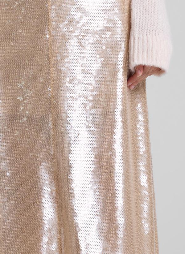 A.l.c. Monroe Soft Sequin Skirt Clear