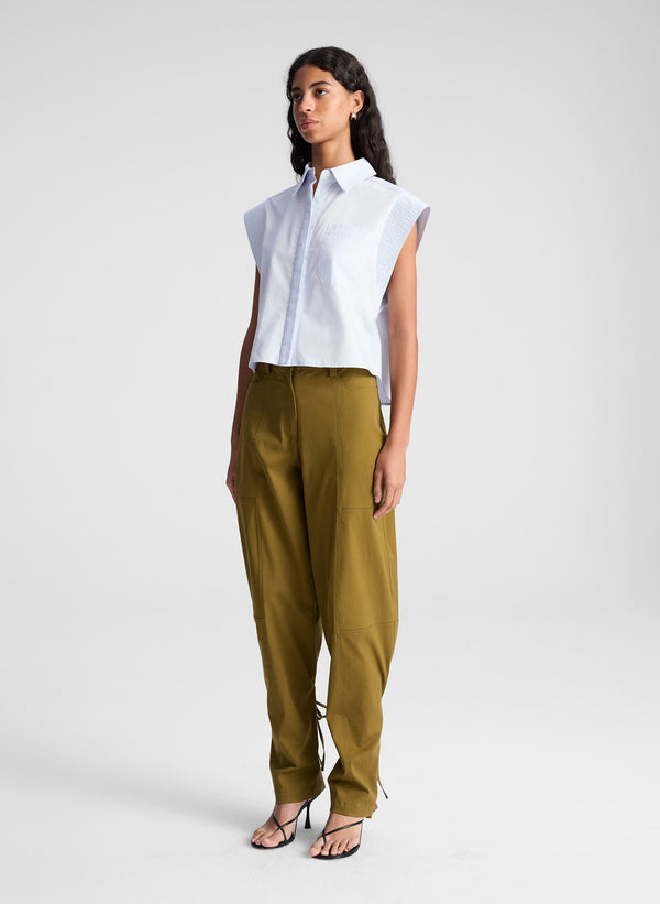 A.l.c. Monte Cotton Shirt Acqua