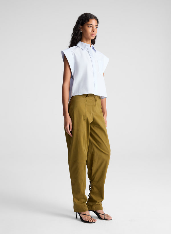 A.l.c. Monte Cotton Shirt Acqua