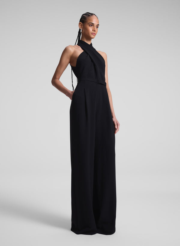A.l.c. Murphy II Wide Leg Jumpsuit Black