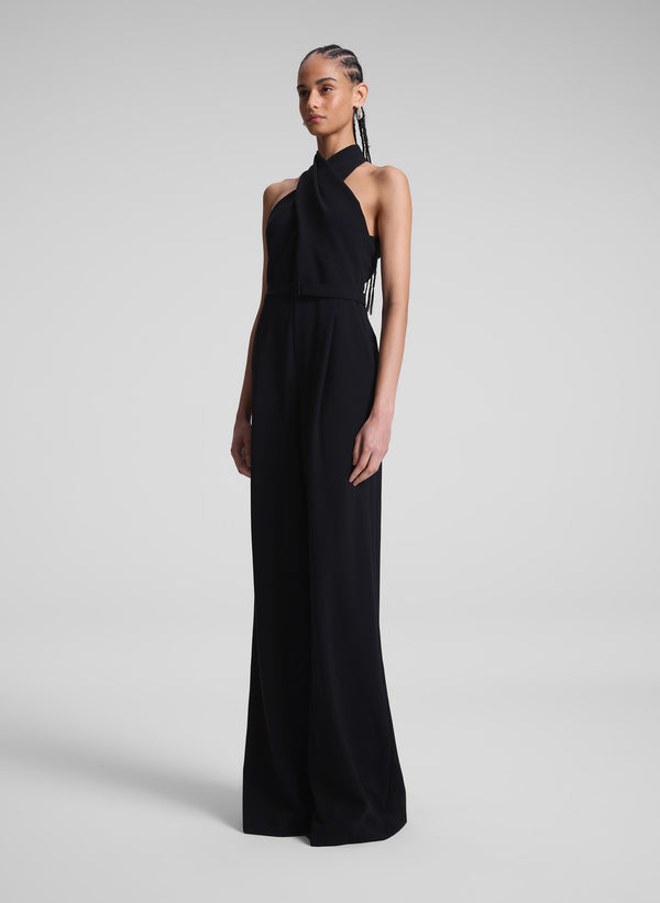 A.l.c. Murphy II Wide Leg Jumpsuit Black