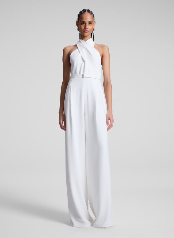 a.l.c. Murphy II Wide Leg Jumpsuit White