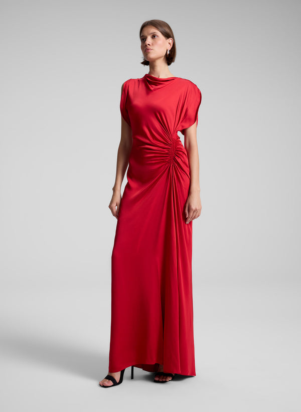 A.l.c. Nadia Satin Gown Really Red