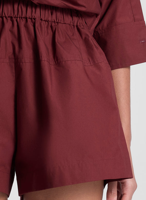 A.l.c. Nate Cotton Short Dark Bosco