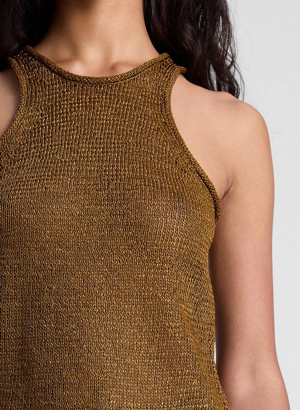 A.l.c. Nelly Open Knit Tank Oil