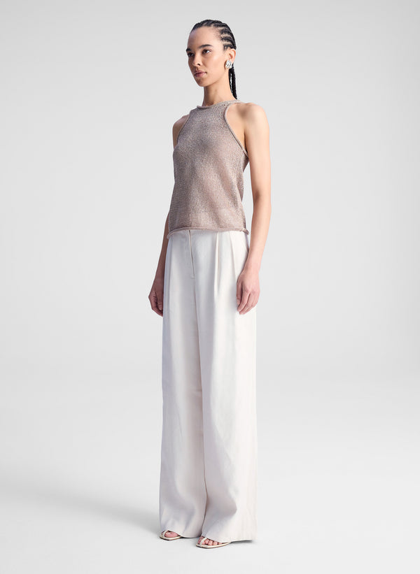 A.l.c. Nelly Open Knit Tank Sand