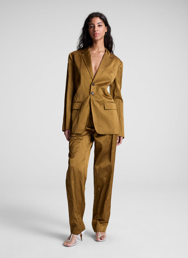 a.l.c. Nielson Satin Pant Aged Bronze