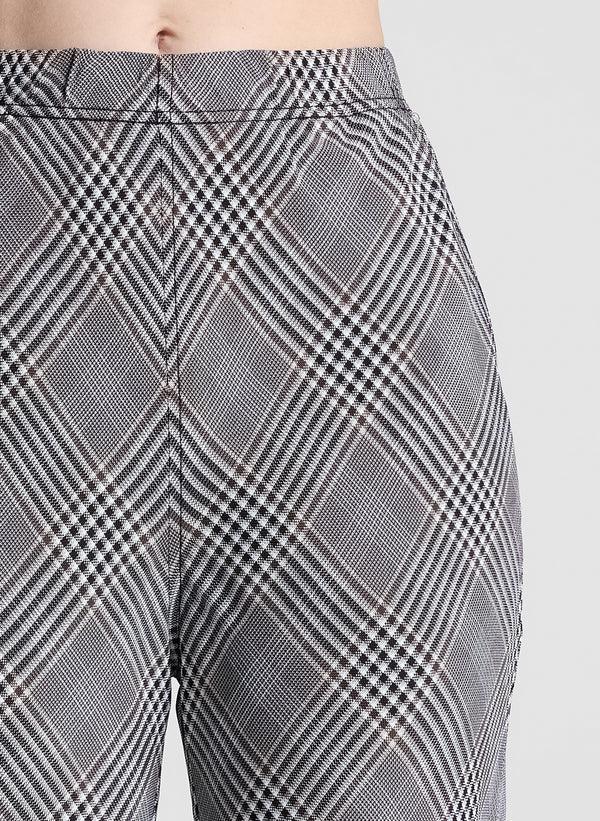 A.l.c. Otis Plaid Pant Black/Brown Plaid
