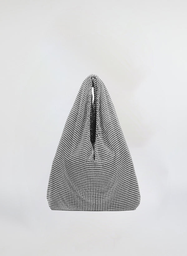 a.l.c. Paige Metal Chain Mesh Bag Silver