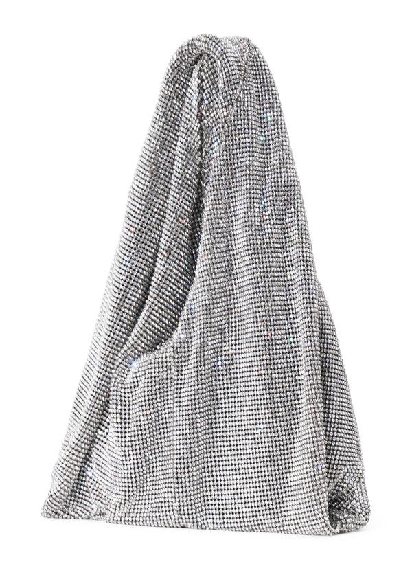 A.l.c. Paige Rhinestone Chain Mesh Bag Silver