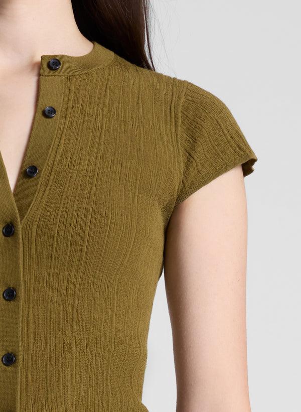 A.l.c. Parker Fine Cotton Cardigan Hazel