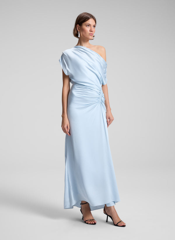 A.l.c. Penny Satin Maxi Dress Cascade
