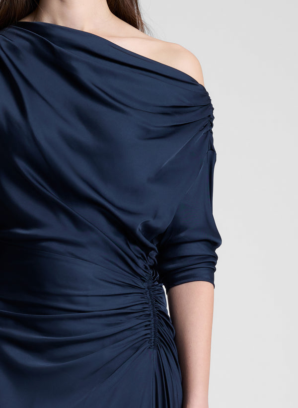 A.l.c. Piper Satin Dress Dark Sapphire