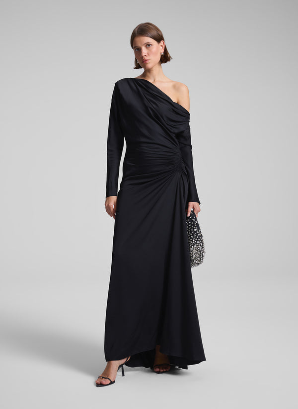 a.l.c. Piper Satin Gown Black