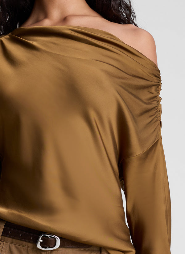 A.l.c. Piper Satin Top Aged Bronze