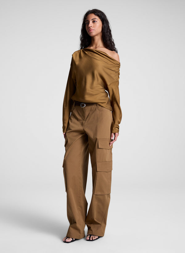 A.l.c. Piper Satin Top Aged Bronze