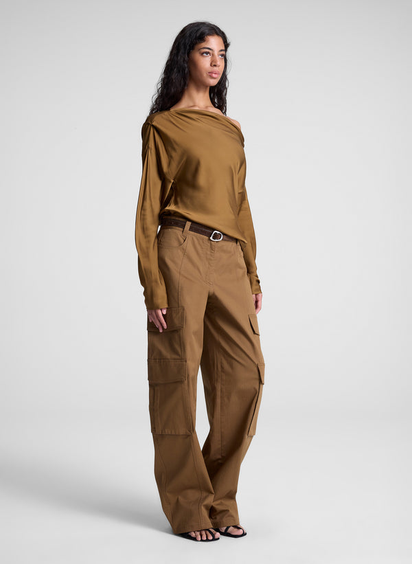 A.l.c. Piper Satin Top Aged Bronze