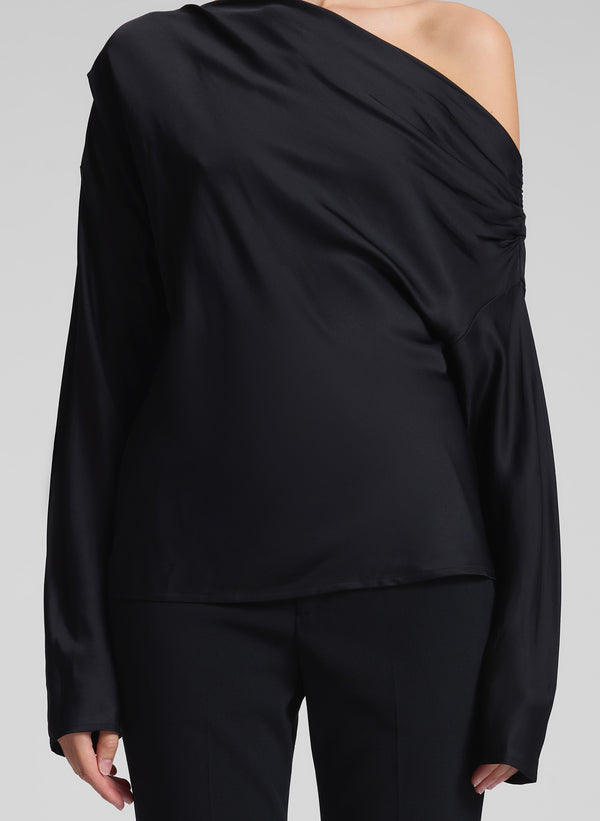 A.l.c. Piper Satin Top Black