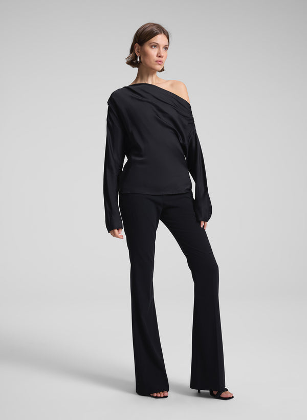 A.l.c. Piper Satin Top Black