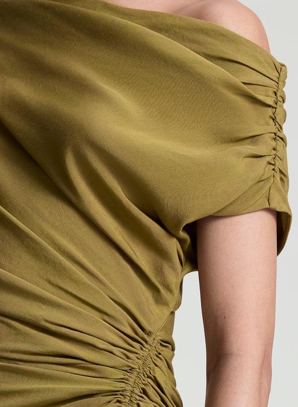 A.l.c. Poppy Linen Mini Dress Hazel