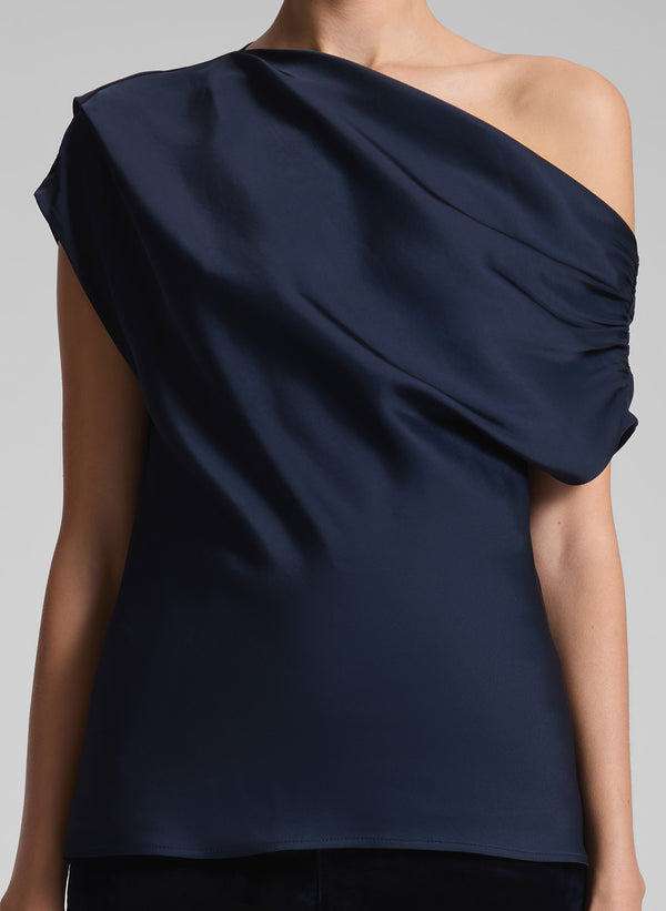 A.l.c. Poppy Satin Top Dark Sapphire