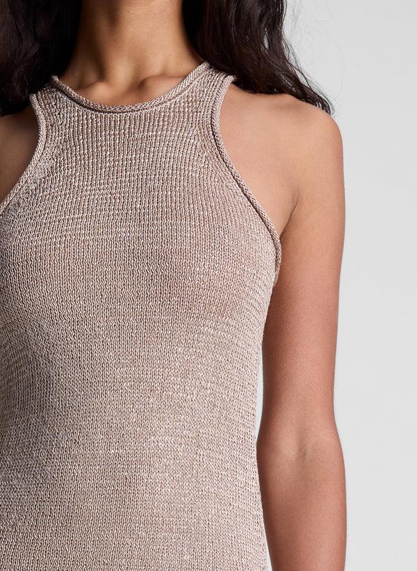 A.l.c. Raye Open Knit Midi Dress Sand