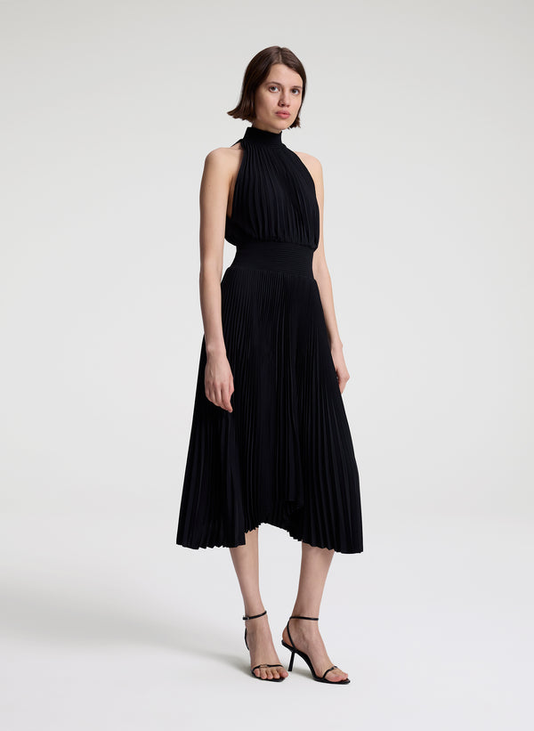 A.l.c. Renzo Matte Pleated Dress Black
