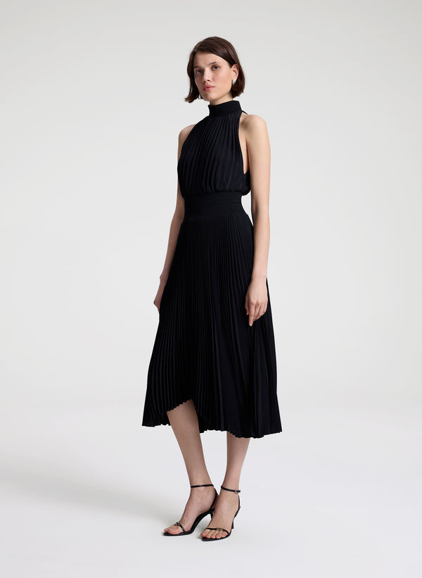A.l.c. Renzo Matte Pleated Dress Black