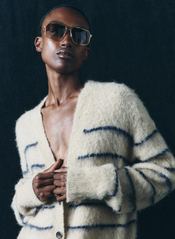 a.l.c. Renzo Sunglasses Gold/Khaki