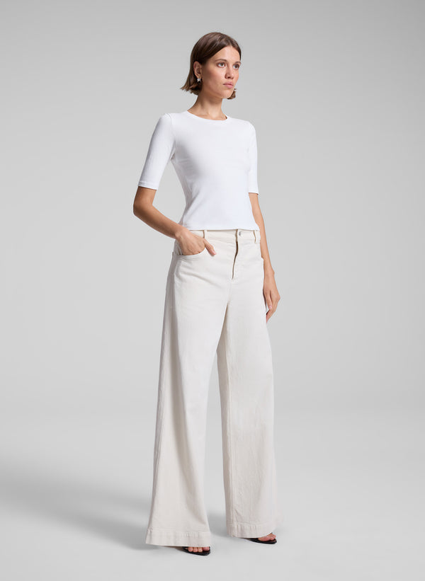 A.l.c. Rory Rib Tee White