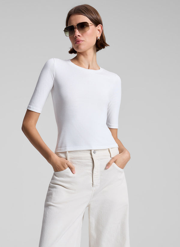 a.l.c. Rory Rib Tee White