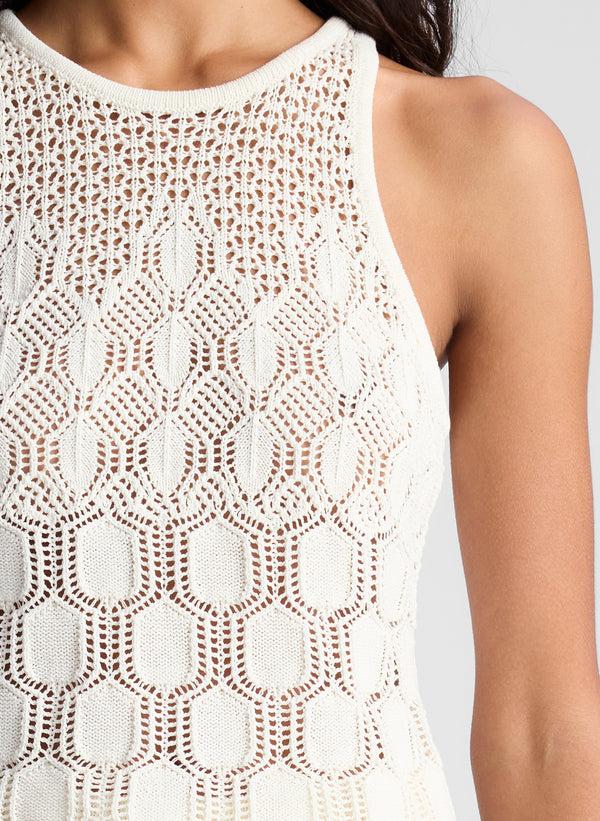 A.l.c. Rosa Crochet Knit Top Off White