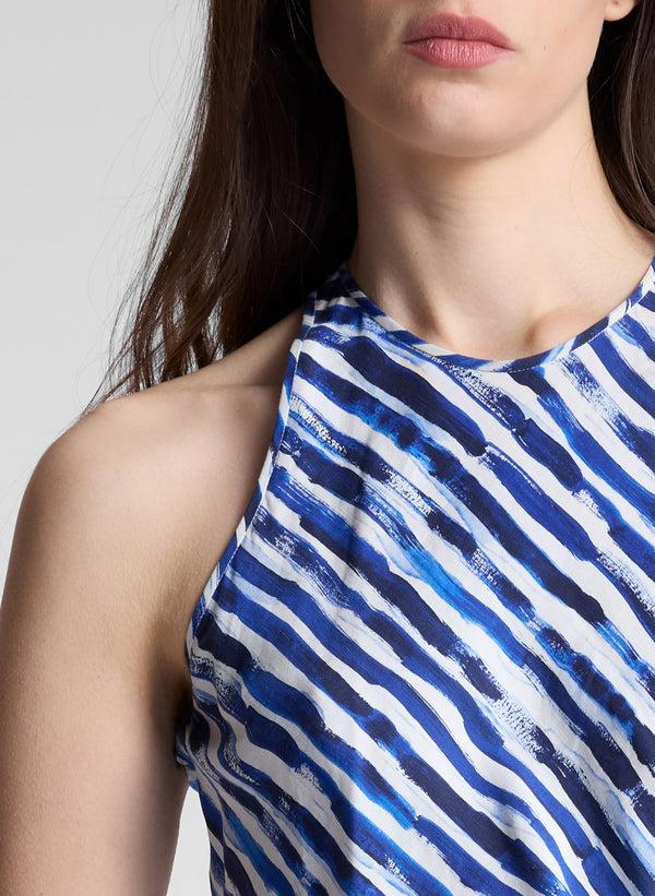 A.l.c. Ruby Striped Midi Dress Navy Stripe