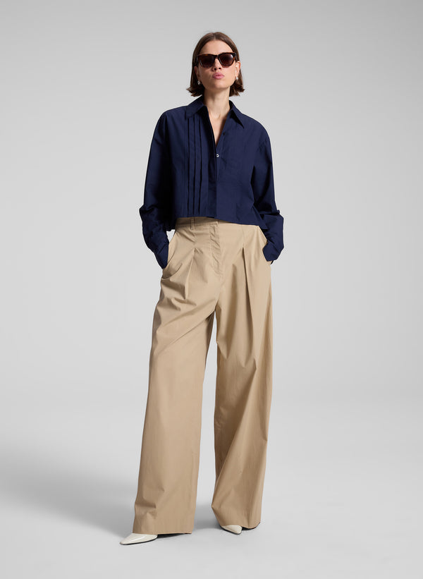 a.l.c. Ryder Cotton Pant Tuscan Tan