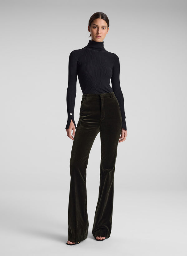 a.l.c. Sadie Velvet Pant Mossy