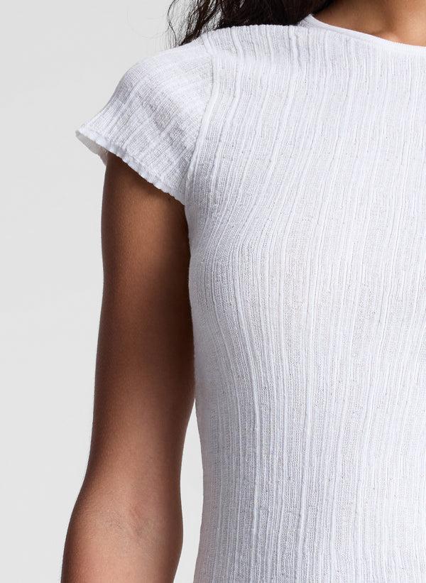 A.l.c. Sam Fine Cotton Knit Top Bright White