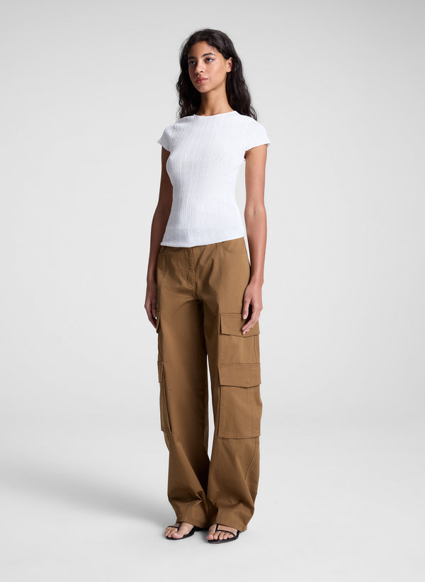 A.l.c. Sam Fine Cotton Knit Top Bright White