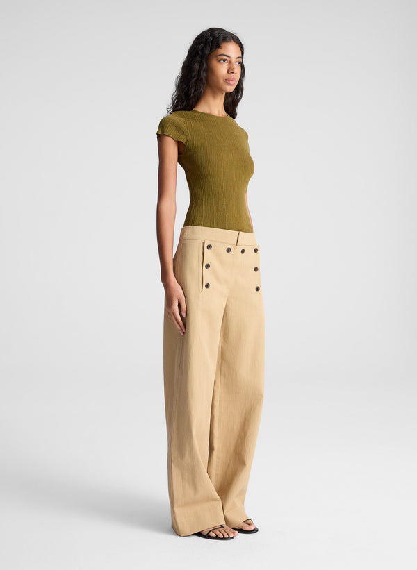 A.l.c. Sam Fine Cotton Knit Top Hazel